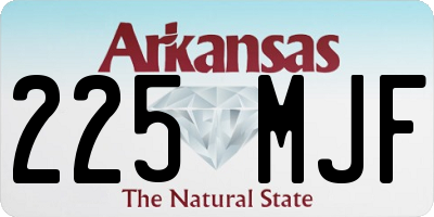 AR license plate 225MJF