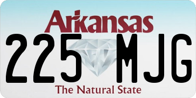 AR license plate 225MJG