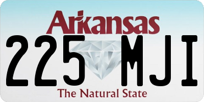 AR license plate 225MJI