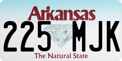 AR license plate 225MJK