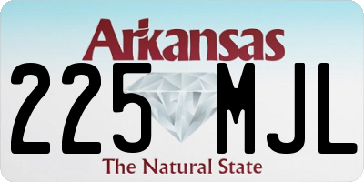 AR license plate 225MJL
