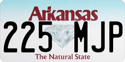 AR license plate 225MJP