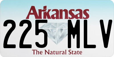 AR license plate 225MLV