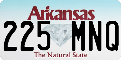 AR license plate 225MNQ