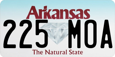 AR license plate 225MOA