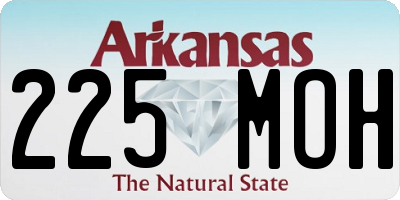 AR license plate 225MOH