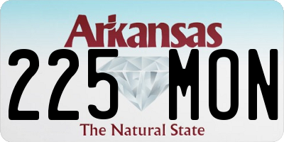 AR license plate 225MON