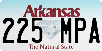 AR license plate 225MPA
