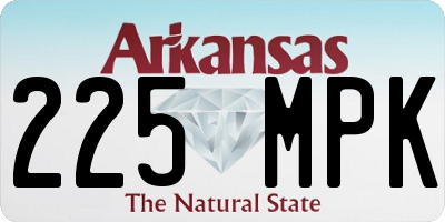 AR license plate 225MPK