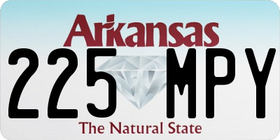 AR license plate 225MPY