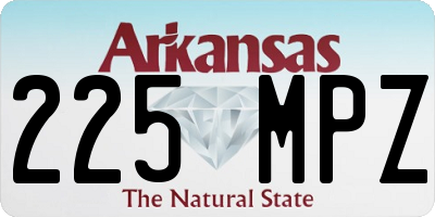 AR license plate 225MPZ