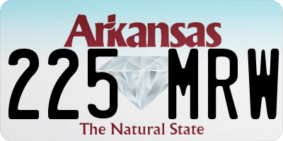 AR license plate 225MRW
