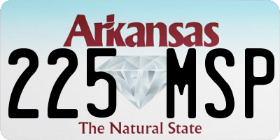 AR license plate 225MSP