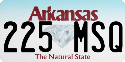 AR license plate 225MSQ
