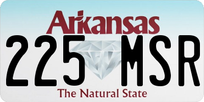 AR license plate 225MSR