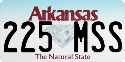 AR license plate 225MSS