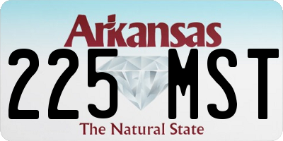 AR license plate 225MST