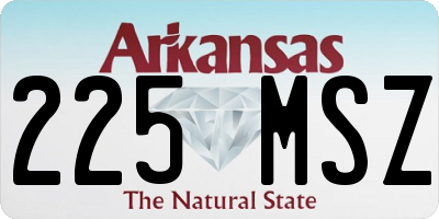 AR license plate 225MSZ