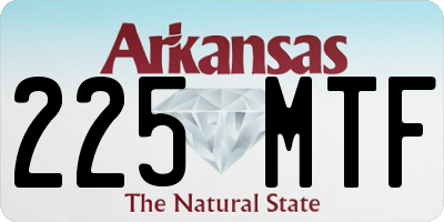 AR license plate 225MTF