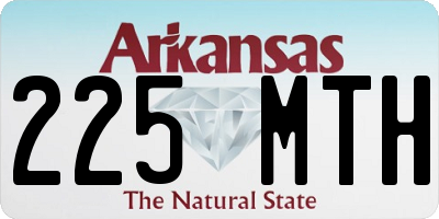 AR license plate 225MTH