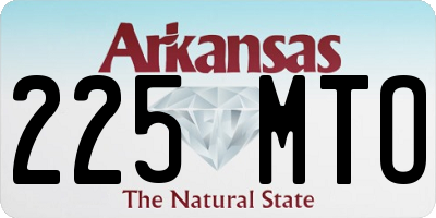 AR license plate 225MTO