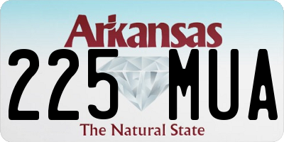 AR license plate 225MUA