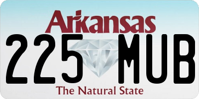 AR license plate 225MUB
