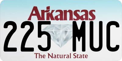 AR license plate 225MUC