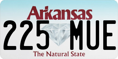 AR license plate 225MUE