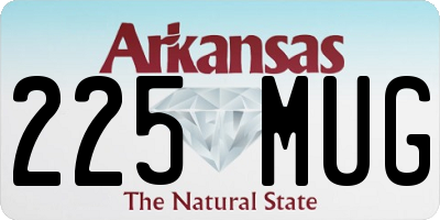 AR license plate 225MUG