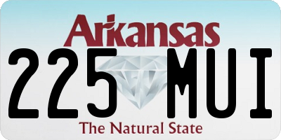 AR license plate 225MUI