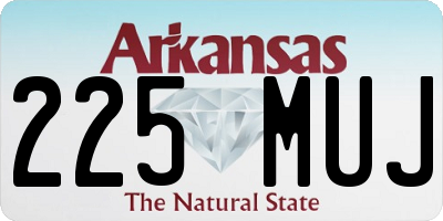 AR license plate 225MUJ