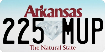 AR license plate 225MUP