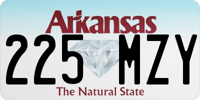 AR license plate 225MZY