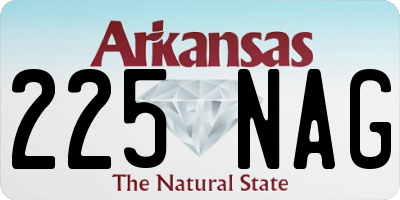 AR license plate 225NAG