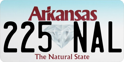 AR license plate 225NAL