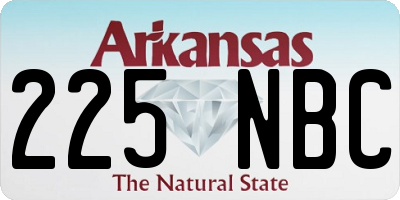 AR license plate 225NBC