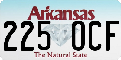 AR license plate 225OCF