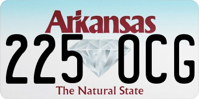AR license plate 225OCG