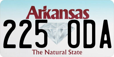 AR license plate 225ODA