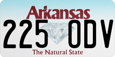 AR license plate 225ODV