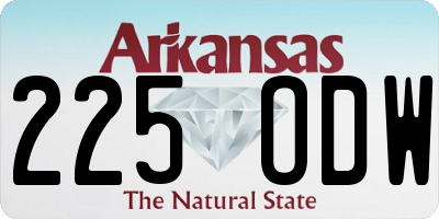 AR license plate 225ODW