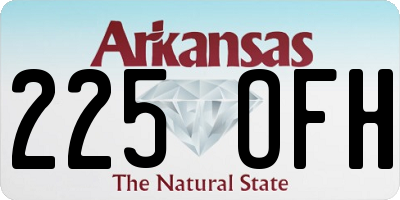AR license plate 225OFH