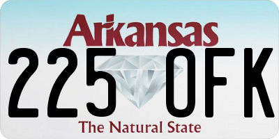 AR license plate 225OFK