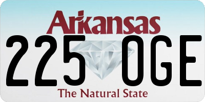 AR license plate 225OGE