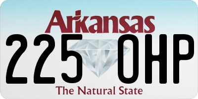 AR license plate 225OHP