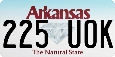 AR license plate 225UOK