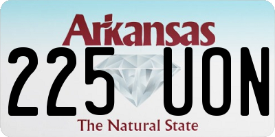 AR license plate 225UON
