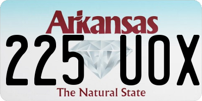 AR license plate 225UOX