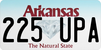 AR license plate 225UPA